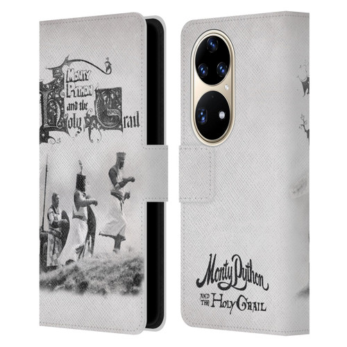 Monty Python Key Art Holy Grail Leather Book Wallet Case Cover For Huawei P50 Pro