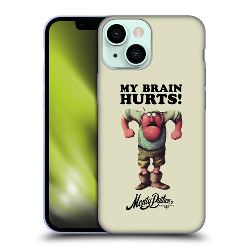 Monty Python Key Art My Brain Hurts Soft Gel Case for Apple iPhone 13 Mini