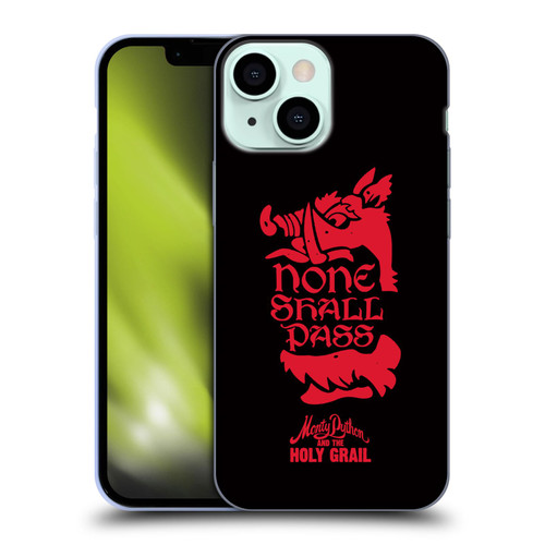 Monty Python Key Art None Shall Pass Soft Gel Case for Apple iPhone 13 Mini