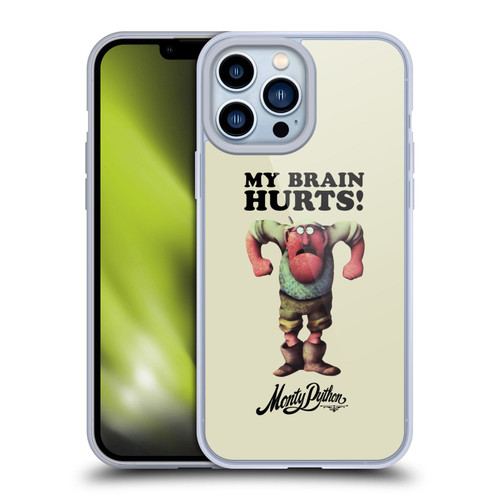 Monty Python Key Art My Brain Hurts Soft Gel Case for Apple iPhone 13 Pro Max