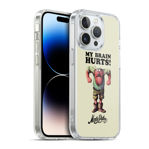 Monty Python Key Art My Brain Hurts Soft Gel Case for Apple iPhone 13 Pro & MagSafe