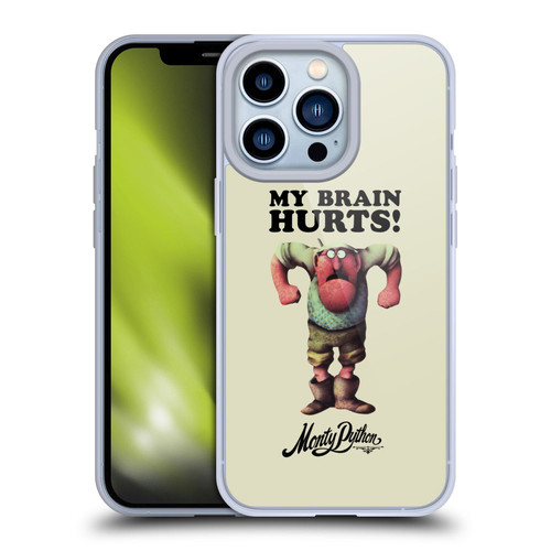 Monty Python Key Art My Brain Hurts Soft Gel Case for Apple iPhone 13 Pro