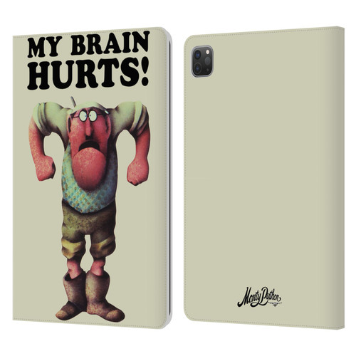 Monty Python Key Art My Brain Hurts Leather Book Wallet Case Cover For Apple iPad Pro 11 2020 / 2021 / 2022