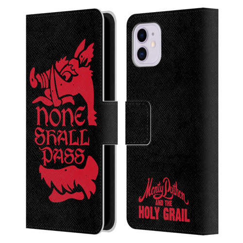 Monty Python Key Art None Shall Pass Leather Book Wallet Case Cover For Apple iPhone 11