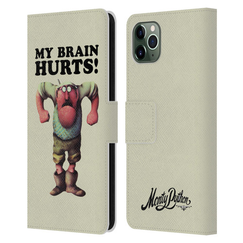 Monty Python Key Art My Brain Hurts Leather Book Wallet Case Cover For Apple iPhone 11 Pro Max