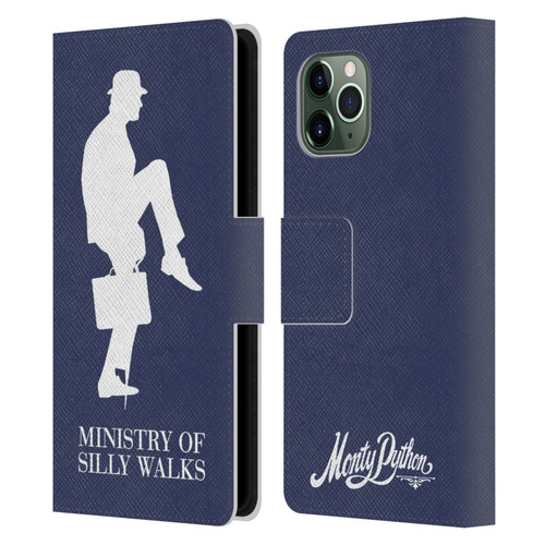 Monty Python Key Art Ministry Of Silly Walks Leather Book Wallet Case Cover For Apple iPhone 11 Pro