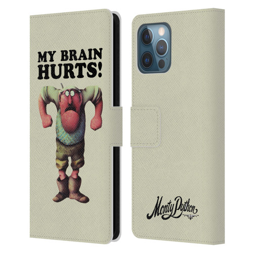 Monty Python Key Art My Brain Hurts Leather Book Wallet Case Cover For Apple iPhone 12 Pro Max