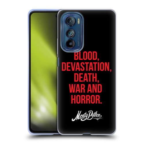 Monty Python Key Art Blood Devastation Death War And Horror Soft Gel Case for Motorola Edge 30