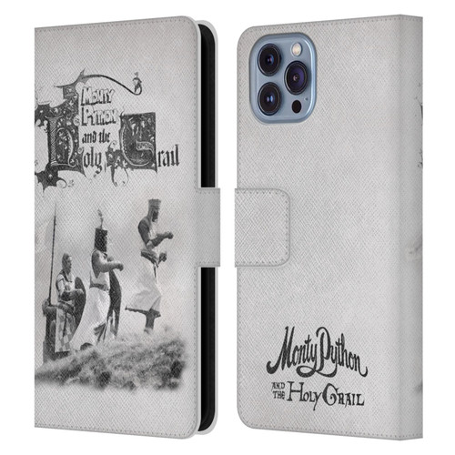 Monty Python Key Art Holy Grail Leather Book Wallet Case Cover For Apple iPhone 14