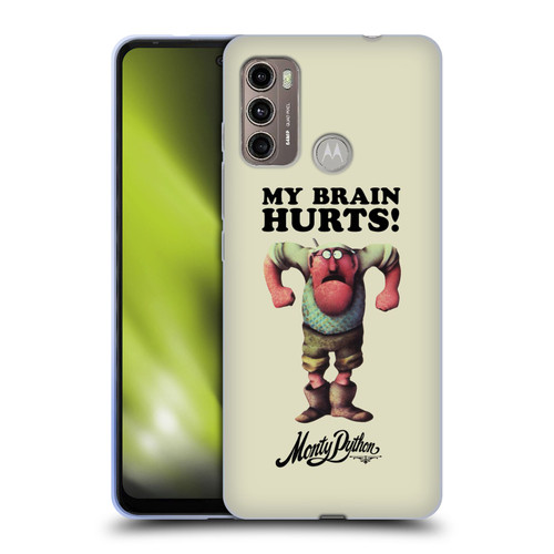 Monty Python Key Art My Brain Hurts Soft Gel Case for Motorola Moto G60 / Moto G40 Fusion