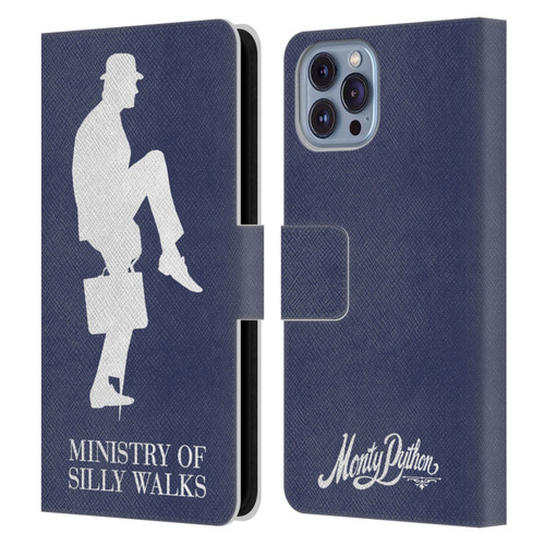Monty Python Key Art Ministry Of Silly Walks Leather Book Wallet Case Cover For Apple iPhone 14