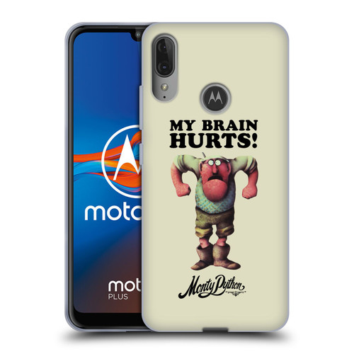 Monty Python Key Art My Brain Hurts Soft Gel Case for Motorola Moto E6 Plus