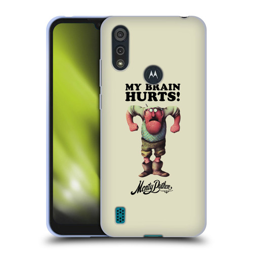Monty Python Key Art My Brain Hurts Soft Gel Case for Motorola Moto E6s (2020)