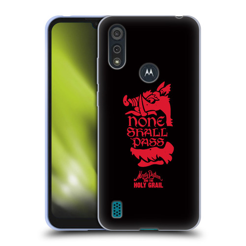 Monty Python Key Art None Shall Pass Soft Gel Case for Motorola Moto E6s (2020)