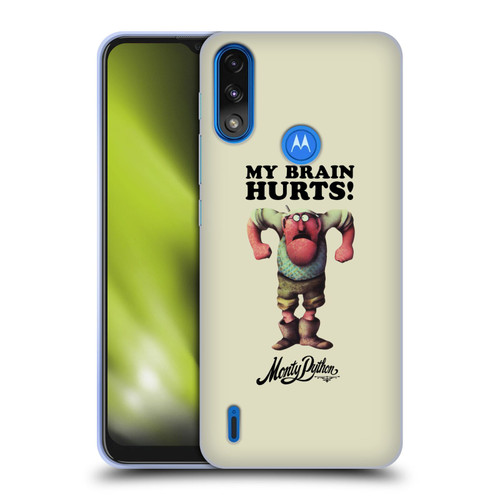 Monty Python Key Art My Brain Hurts Soft Gel Case for Motorola Moto E7 Power / Moto E7i Power