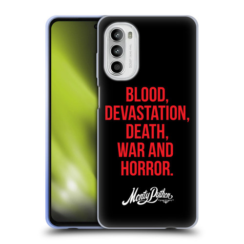 Monty Python Key Art Blood Devastation Death War And Horror Soft Gel Case for Motorola Moto G52