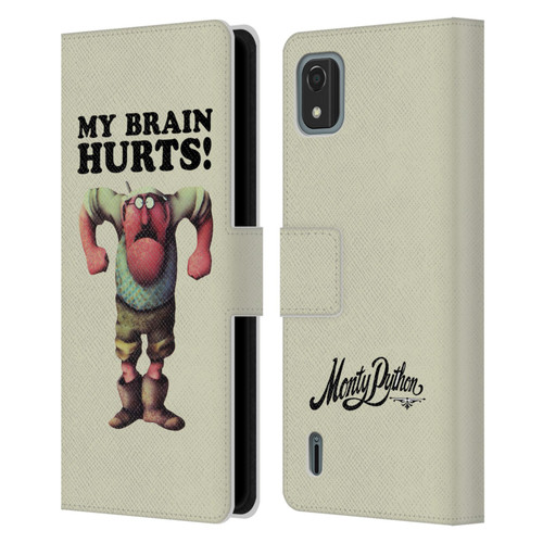 Monty Python Key Art My Brain Hurts Leather Book Wallet Case Cover For Nokia C2 2nd Edition