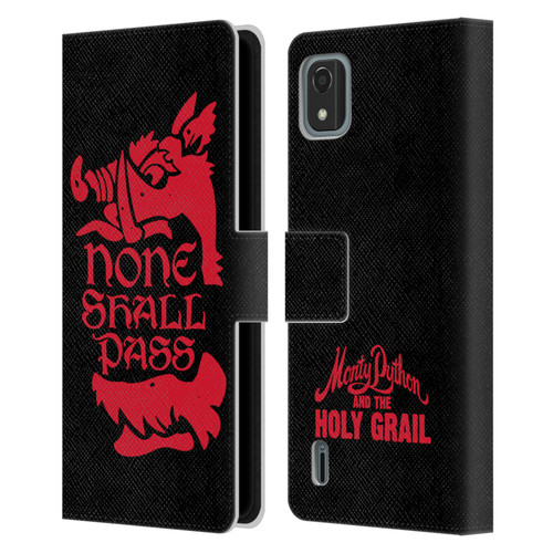 Monty Python Key Art None Shall Pass Leather Book Wallet Case Cover For Nokia C2 2nd Edition