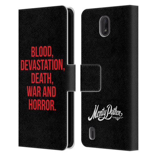 Monty Python Key Art Blood Devastation Death War And Horror Leather Book Wallet Case Cover For Nokia C01 Plus/C1 2nd Edition