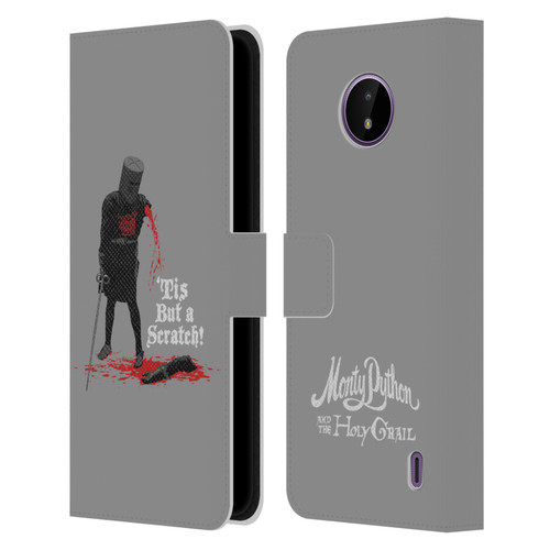 Monty Python Key Art Tis But A Scratch Leather Book Wallet Case Cover For Nokia C10 / C20
