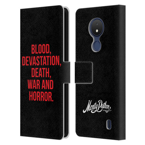 Monty Python Key Art Blood Devastation Death War And Horror Leather Book Wallet Case Cover For Nokia C21