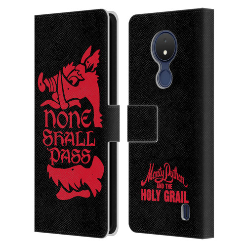 Monty Python Key Art None Shall Pass Leather Book Wallet Case Cover For Nokia C21