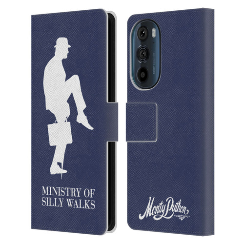 Monty Python Key Art Ministry Of Silly Walks Leather Book Wallet Case Cover For Motorola Edge 30