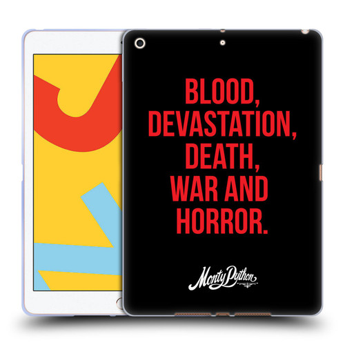 Monty Python Key Art Blood Devastation Death War And Horror Soft Gel Case for Apple iPad 10.2 2019/2020/2021