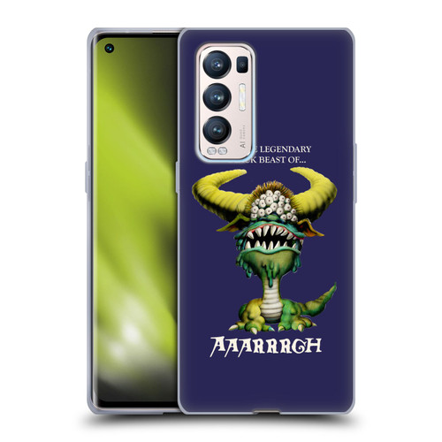 Monty Python Key Art Black Beast Of Aaarrrgh Soft Gel Case for OPPO Find X3 Neo / Reno5 Pro+ 5G