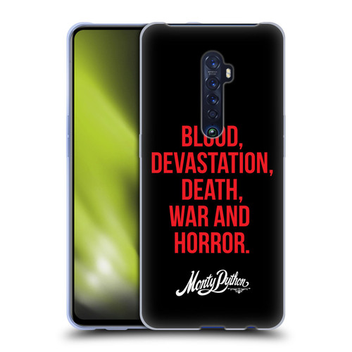 Monty Python Key Art Blood Devastation Death War And Horror Soft Gel Case for OPPO Reno 2