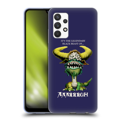 Monty Python Key Art Black Beast Of Aaarrrgh Soft Gel Case for Samsung Galaxy A32 (2021)