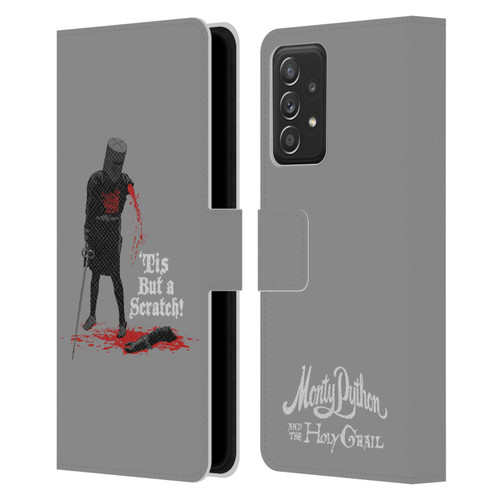 Monty Python Key Art Tis But A Scratch Leather Book Wallet Case Cover For Samsung Galaxy A52 / A52s / 5G (2021)