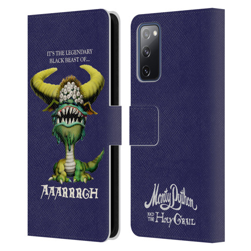 Monty Python Key Art Black Beast Of Aaarrrgh Leather Book Wallet Case Cover For Samsung Galaxy S20 FE / 5G