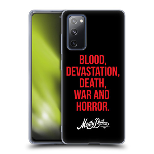 Monty Python Key Art Blood Devastation Death War And Horror Soft Gel Case for Samsung Galaxy S20 FE / 5G