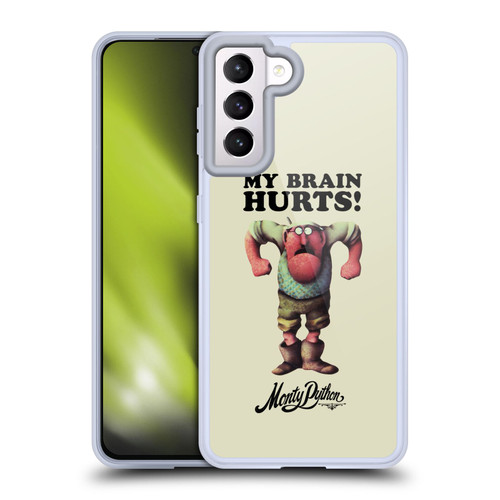 Monty Python Key Art My Brain Hurts Soft Gel Case for Samsung Galaxy S21 5G