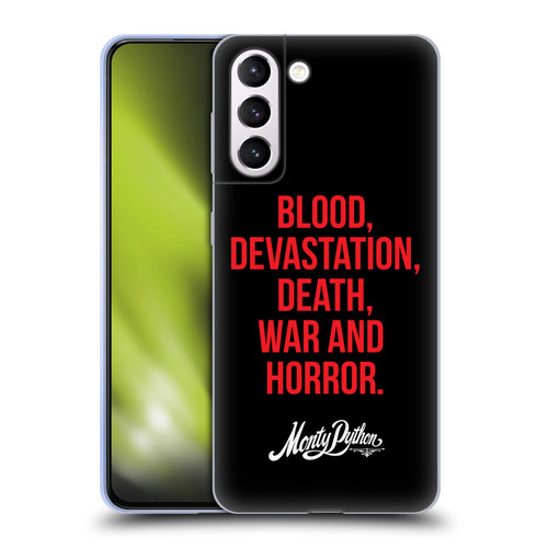 Monty Python Key Art Blood Devastation Death War And Horror Soft Gel Case for Samsung Galaxy S21+ 5G