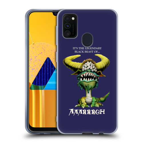 Monty Python Key Art Black Beast Of Aaarrrgh Soft Gel Case for Samsung Galaxy M30s (2019)/M21 (2020)