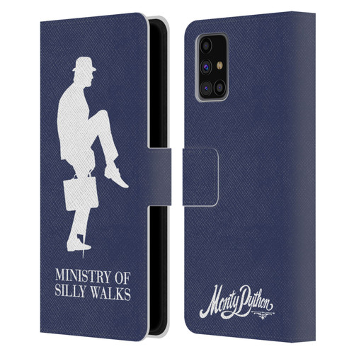 Monty Python Key Art Ministry Of Silly Walks Leather Book Wallet Case Cover For Samsung Galaxy M31s (2020)