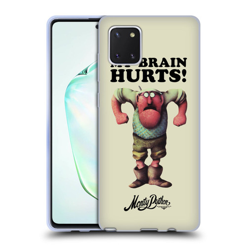 Monty Python Key Art My Brain Hurts Soft Gel Case for Samsung Galaxy Note10 Lite