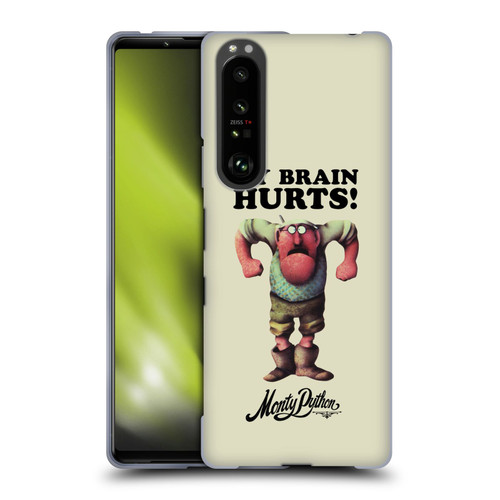 Monty Python Key Art My Brain Hurts Soft Gel Case for Sony Xperia 1 III