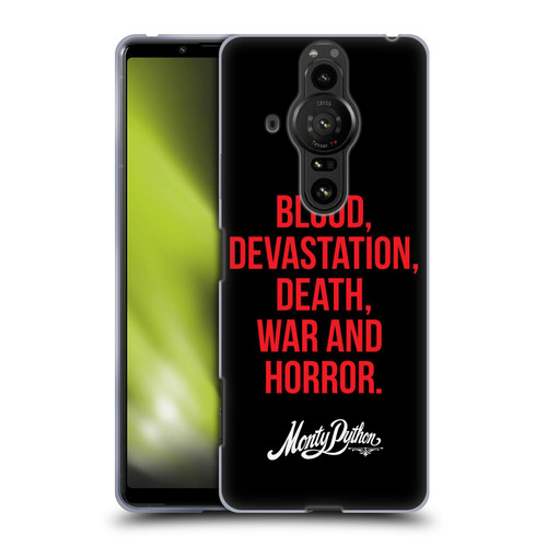 Monty Python Key Art Blood Devastation Death War And Horror Soft Gel Case for Sony Xperia Pro-I