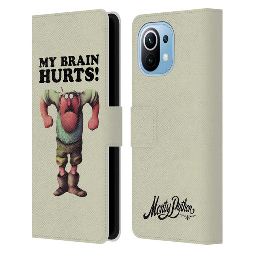 Monty Python Key Art My Brain Hurts Leather Book Wallet Case Cover For Xiaomi Mi 11