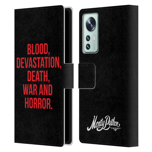 Monty Python Key Art Blood Devastation Death War And Horror Leather Book Wallet Case Cover For Xiaomi 12