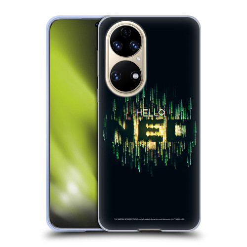 The Matrix Resurrections Key Art Hello Neo Soft Gel Case for Huawei P50