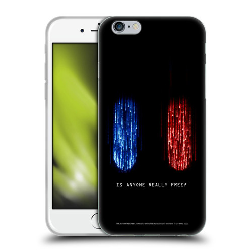 The Matrix Resurrections Key Art Is Anyone Really Free Soft Gel Case for Apple iPhone 6 / iPhone 6s