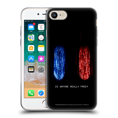 The Matrix Resurrections Key Art Is Anyone Really Free Soft Gel Case for Apple iPhone 7 / 8 / SE 2020 & 2022