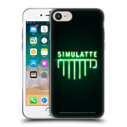 The Matrix Resurrections Key Art Simulatte Soft Gel Case for Apple iPhone 7 / 8 / SE 2020 & 2022