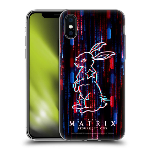 The Matrix Resurrections Key Art Choice Is An Illusion Soft Gel Case for Apple iPhone X / iPhone XS