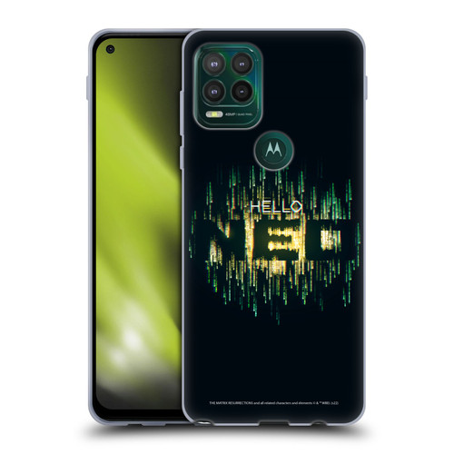 The Matrix Resurrections Key Art Hello Neo Soft Gel Case for Motorola Moto G Stylus 5G 2021
