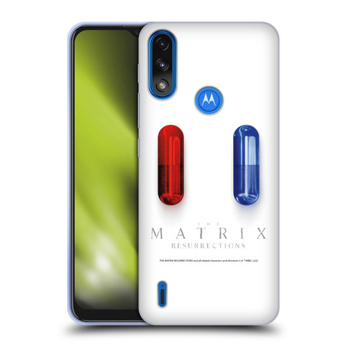 The Matrix Resurrections Key Art Poster Soft Gel Case for Motorola Moto E7 Power / Moto E7i Power